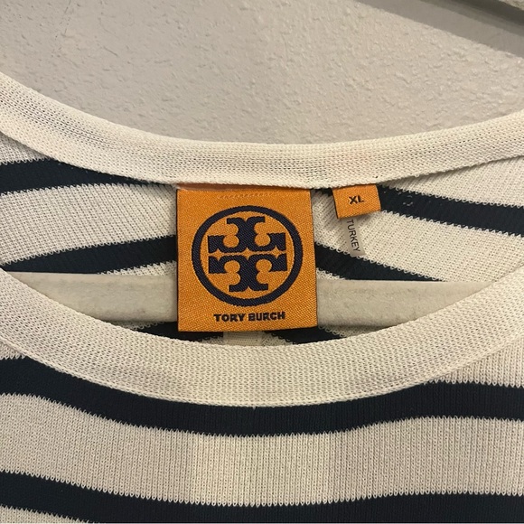 Tory Burch Stripped Viscose Long Sleeve Women’s Size XL - Picture 5 of 5